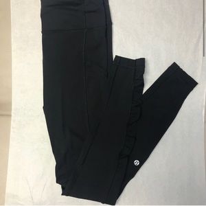 Black Lululemon Speed Tight Luxtreme Leggings
